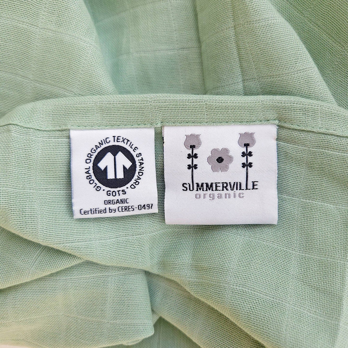 Baby muslinfilt Cameo Green GOTS