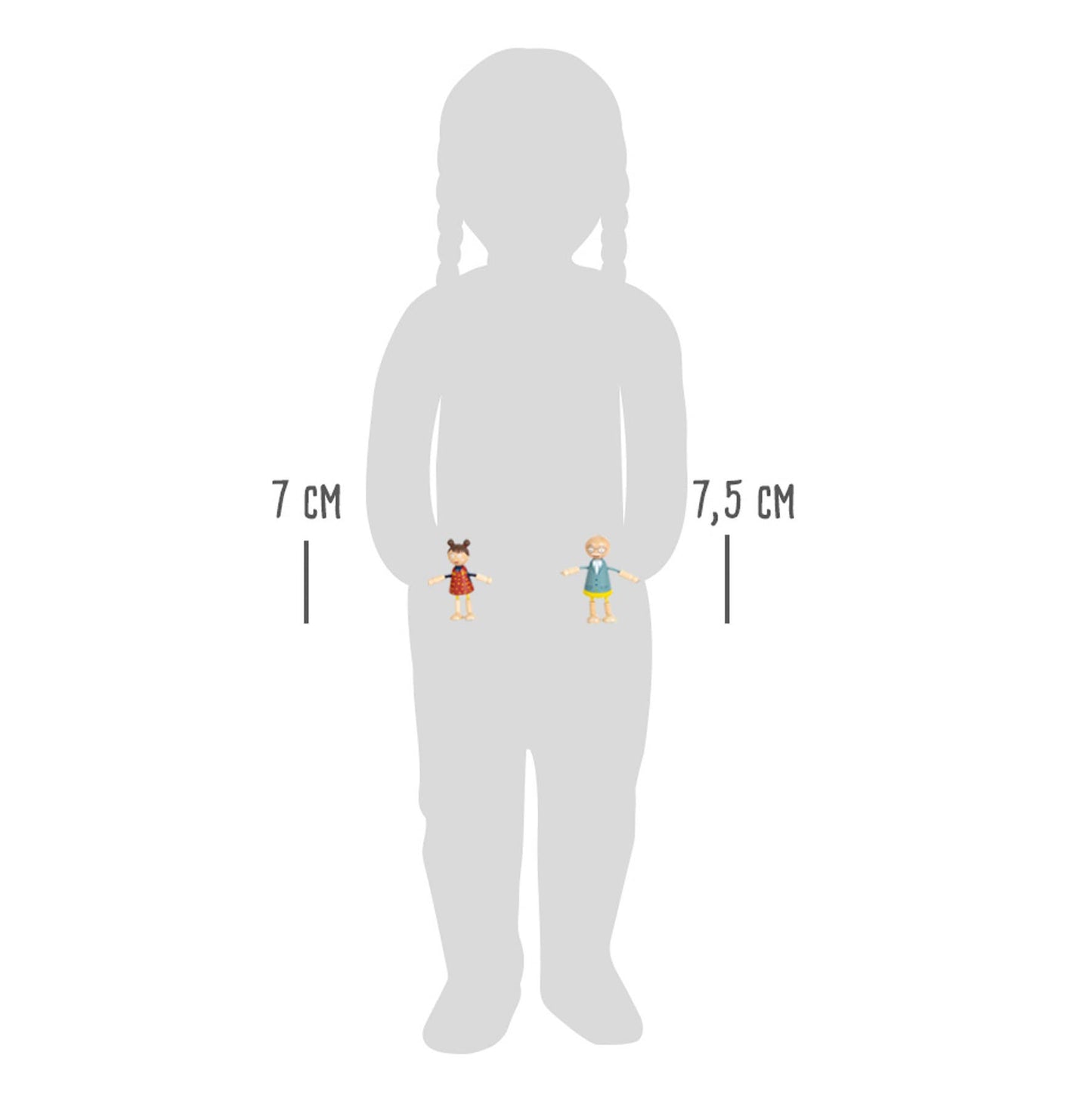 small foot Trädocka Familj | Dockhus | Trä