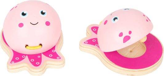 small foot Castanets Marine Animals | Skicklighetsspel | Trä