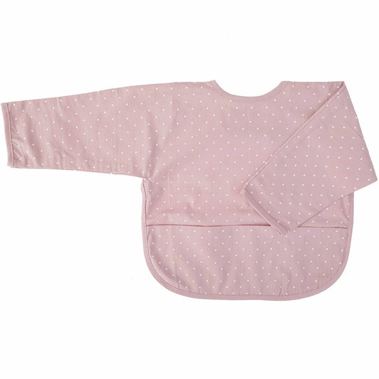 Summerville organic Ekologisk babyhaklapp med ärmar Ljusrosa Dotty