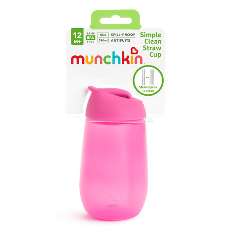 Munchkin Simple Clean Straw Cup 300 ml Pink +12 M