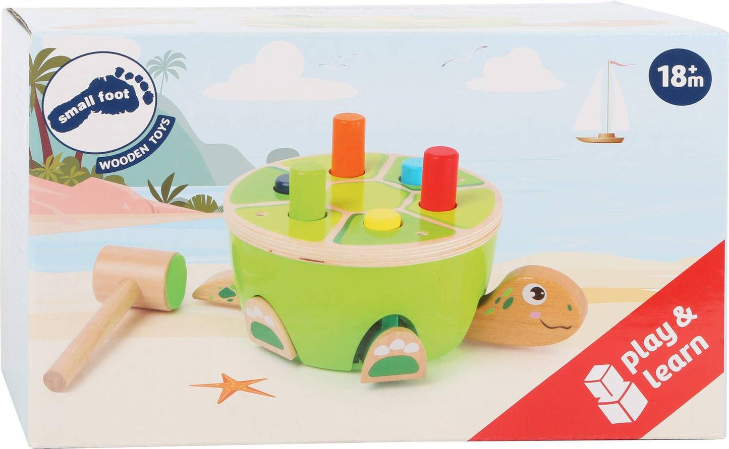 small foot small foot Turtle knackar spel | knackar spel | trä