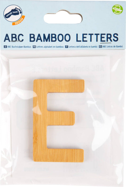 small foot ABC bokstäver bambu E | brev tåg | trä