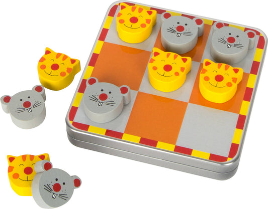 small foot Tic Tac Toe katt och mus | brädspel | trä