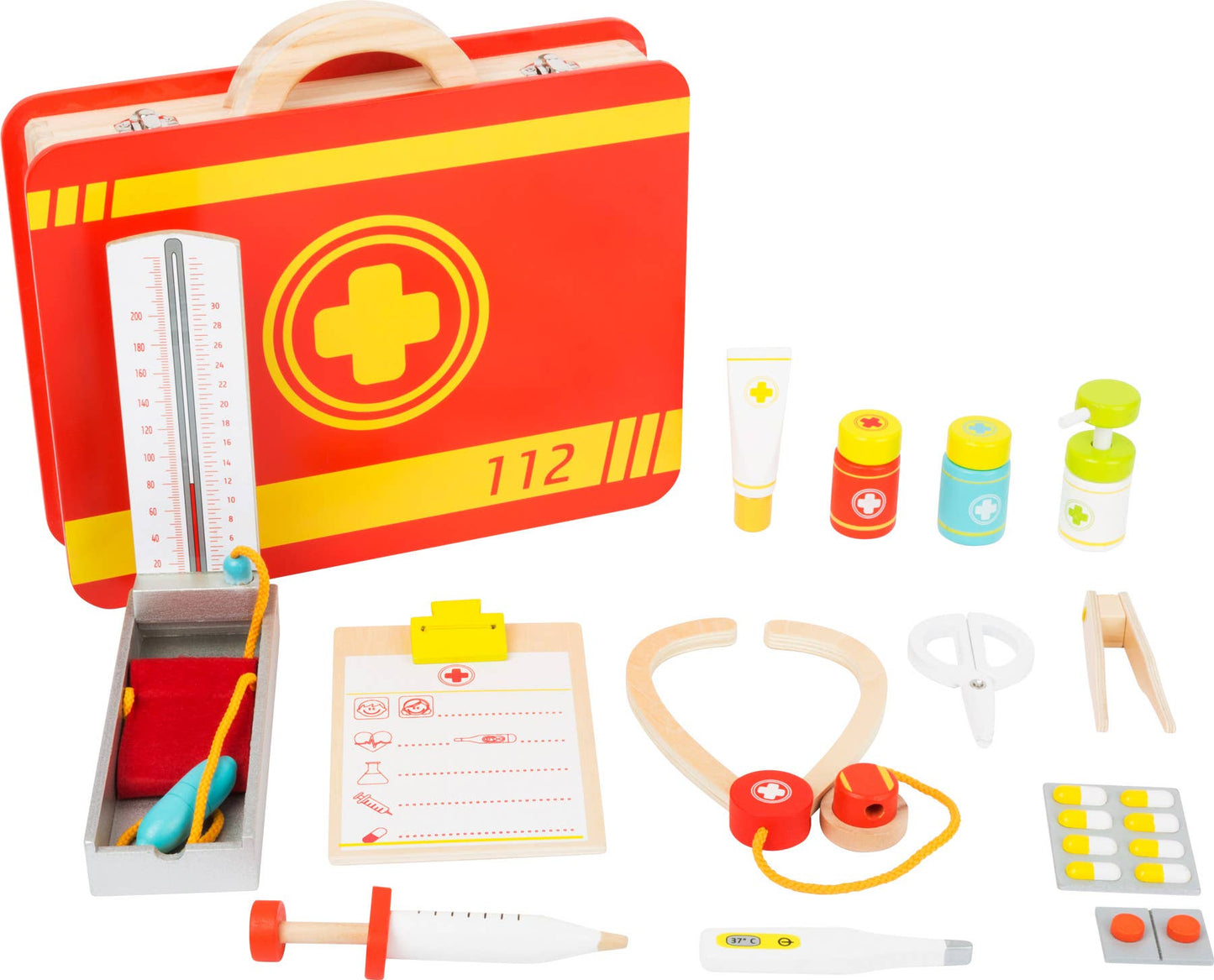small foot Emergency Medical Case | Läkare och räddningsleksaker | Trä