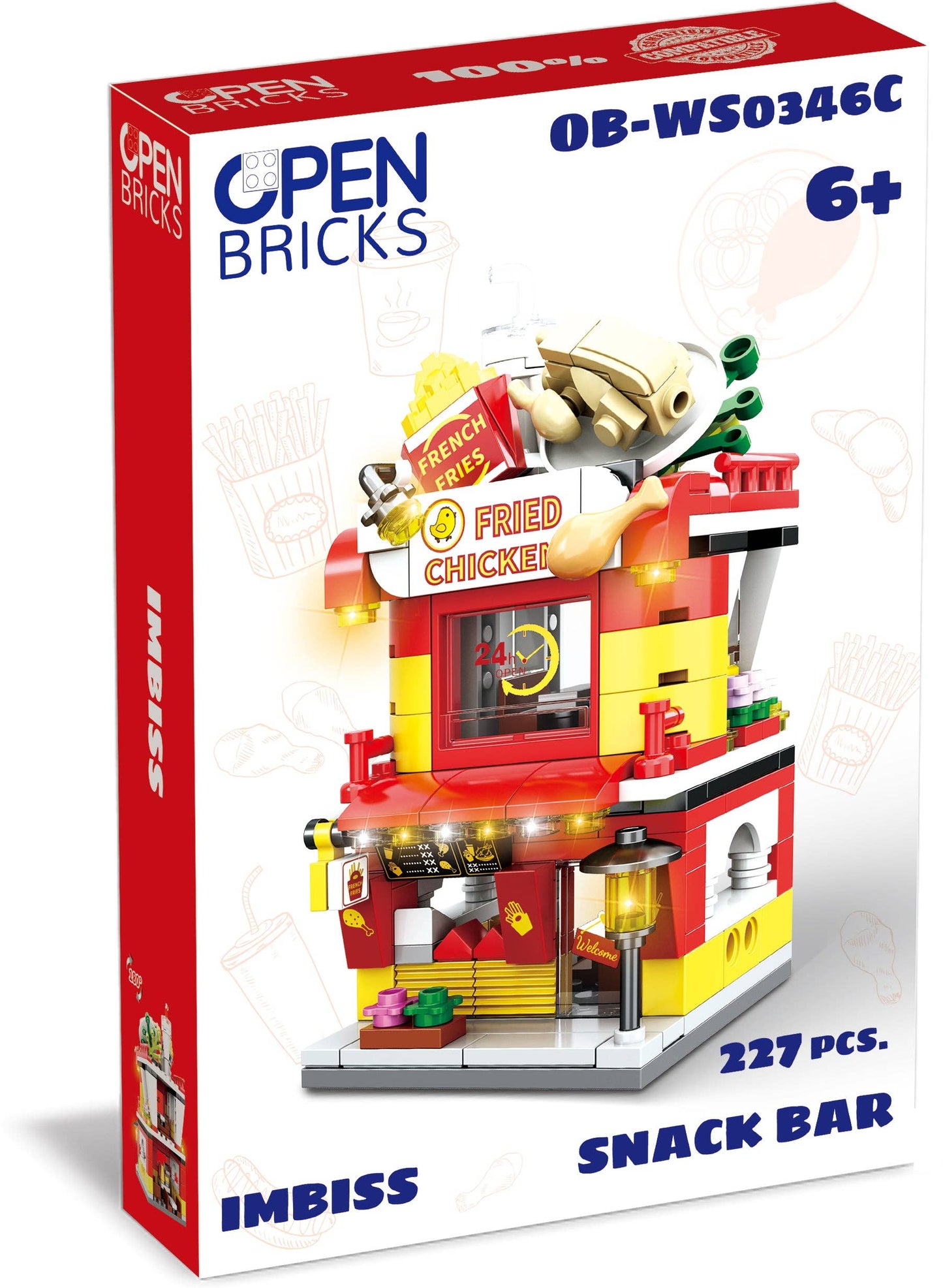 Öppna bricks - snackbar
