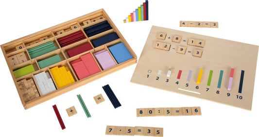 small foot small foot Inlärningsboxens beräkningsnummer ”Utbilda” | pedagogiskt spel | trä