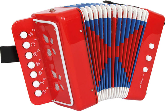 small foot dragspel röd | musikinstrument |