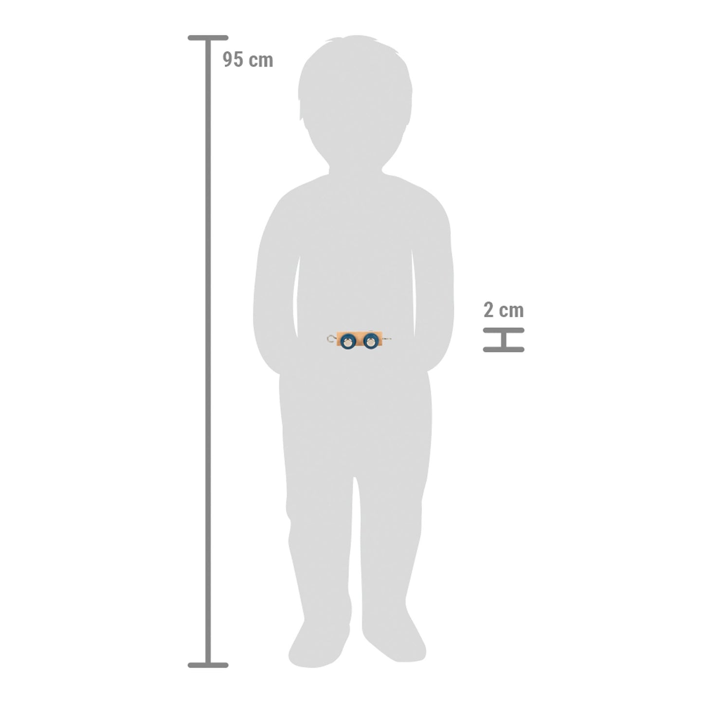 small foot Bokstavssträng polar hänge naturlig | dekoration | trä