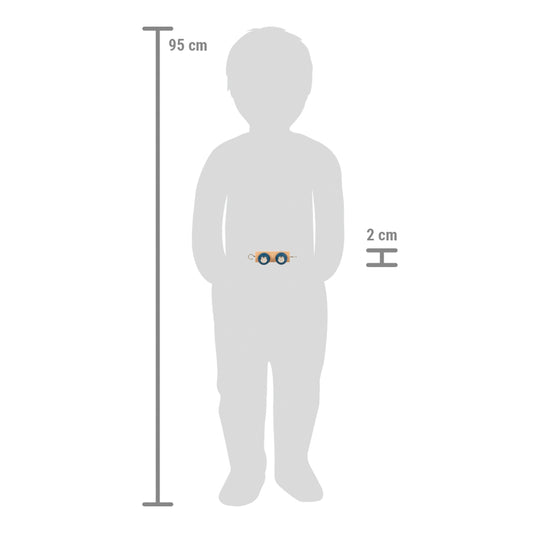 small foot Bokstavssträng polar hänge naturlig | dekoration | trä