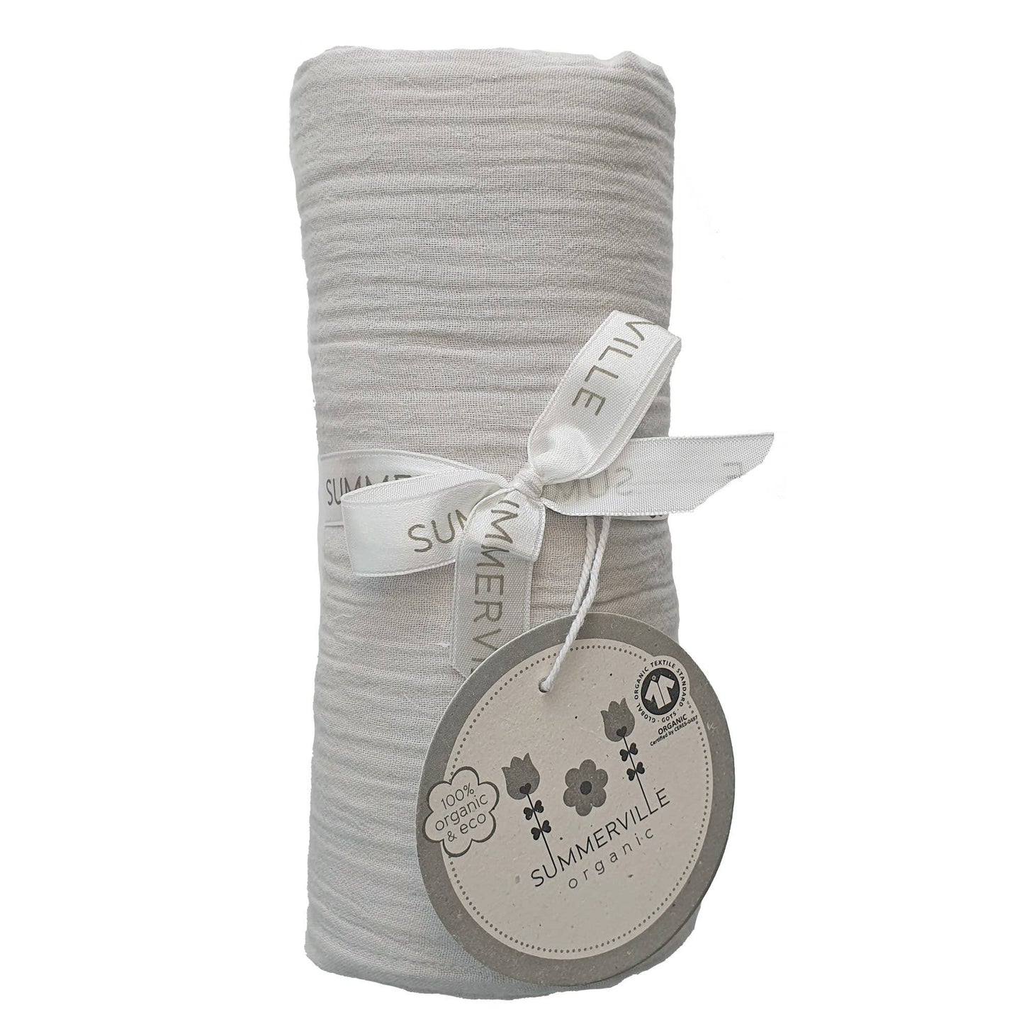 Ekologisk Baby Crinkle Swaddle Grå