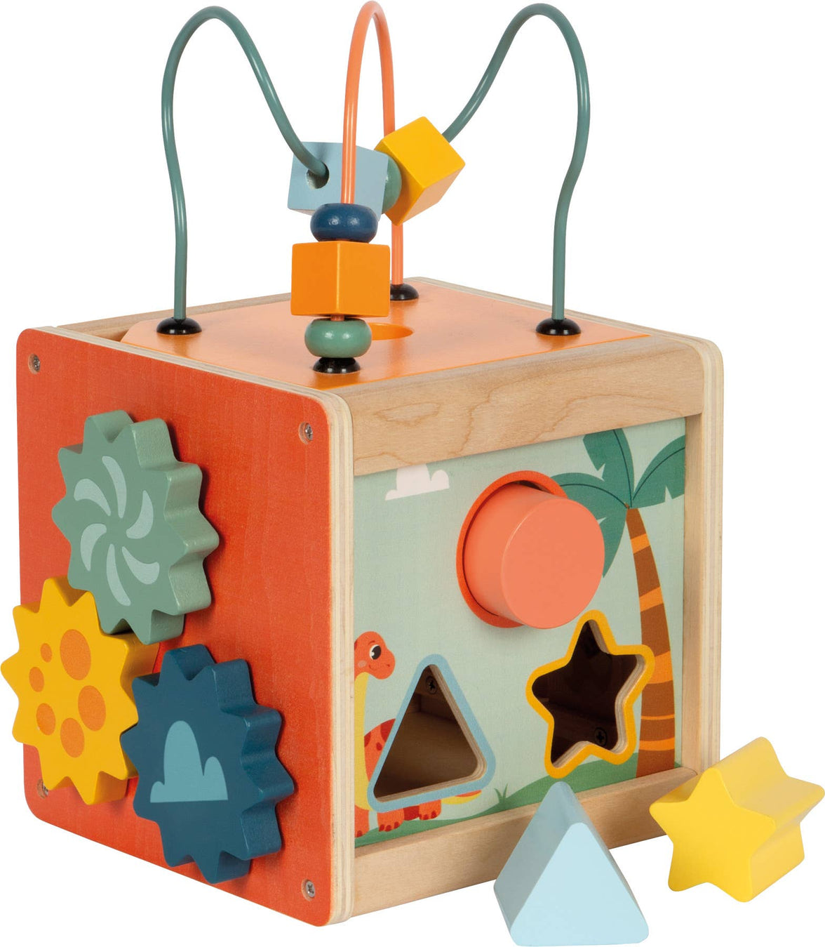 small foot Motorisk färdighetskub "Dino"