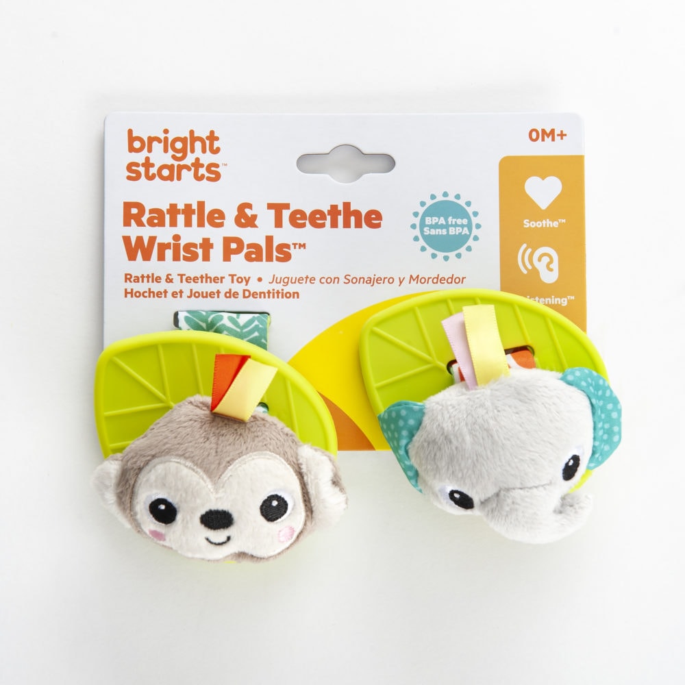 Bright Starts Rattle & Teethe Wrist Pals