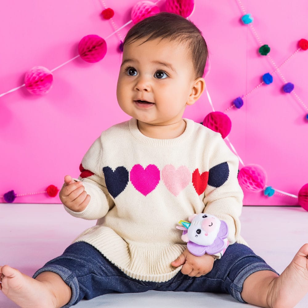 Bright Starts Snuggle & Teether Enhörning