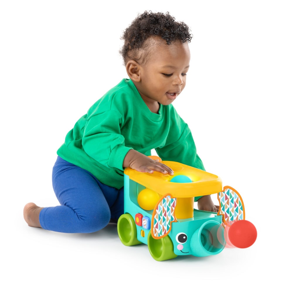 Bright Starts Pop & Roll Safari Bus