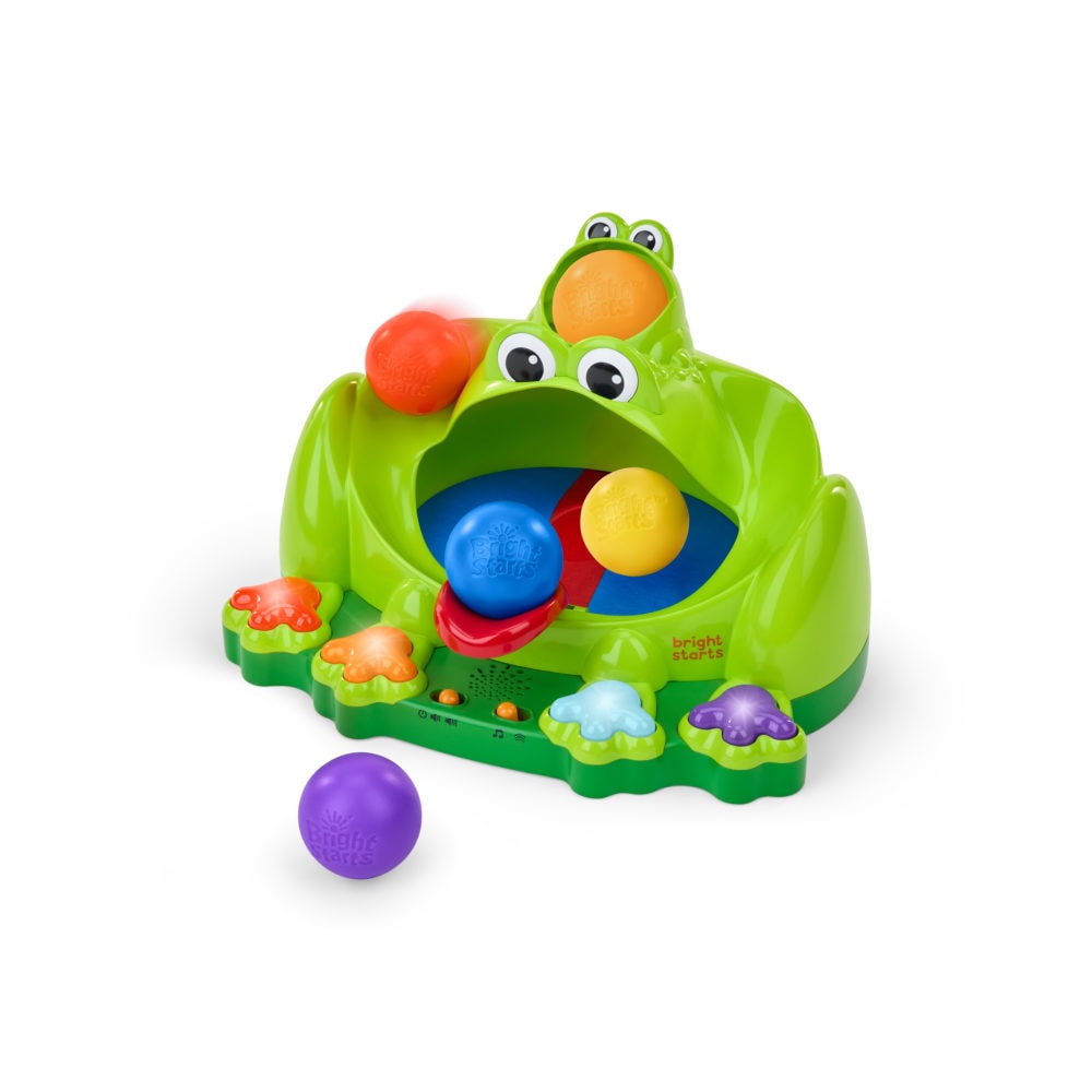 Bright Starts Poppin' Ball Frog Toy