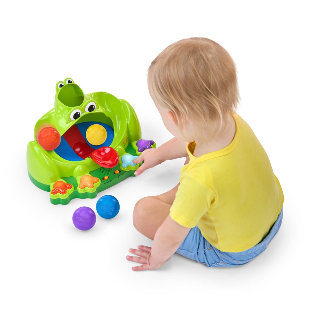 Bright Starts Poppin' Ball Frog Toy