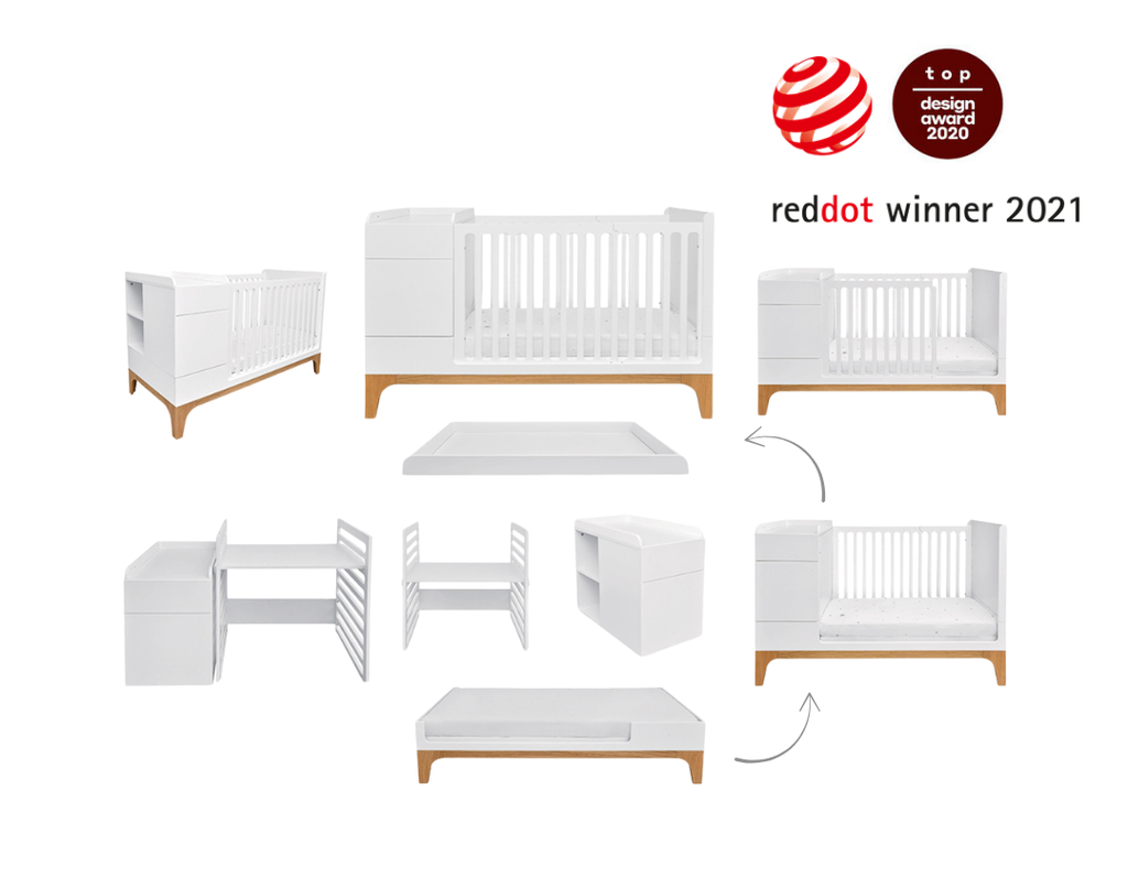 Roll About Bellamy UP! Spjälsäng 5-i-1