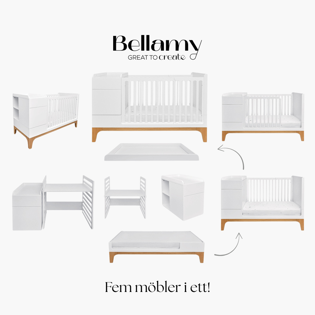 Roll About Bellamy UP! Spjälsäng 5-i-1