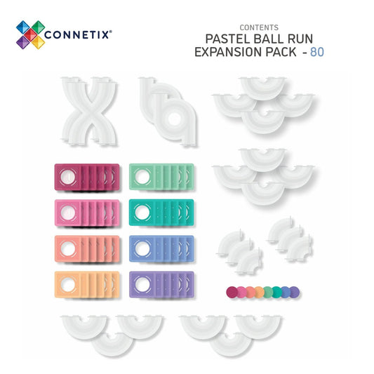 Pastel Ball Run Expansion Pack 80 Pieces