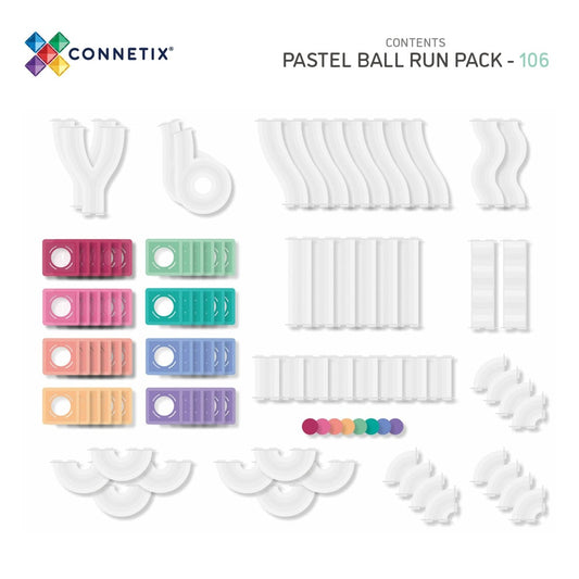 Pastel Ball Run Pack 106 Pieces