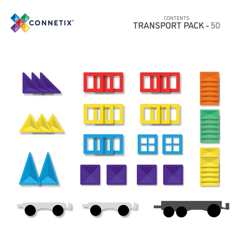 Rainbow Transport Pack 50 Pieces