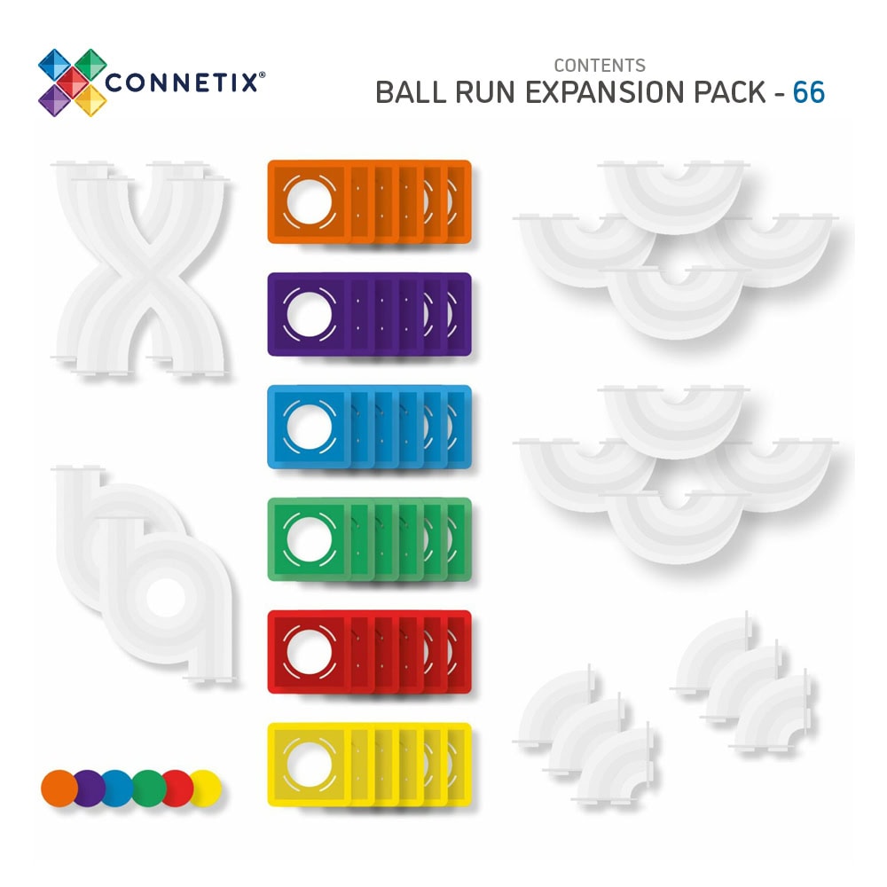 Connetix Ball Run Expansion Pack 66pc