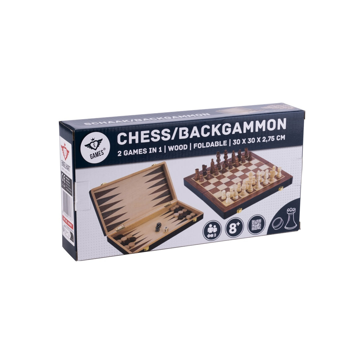 Engelhart - Schack och backgammon hopfällbart