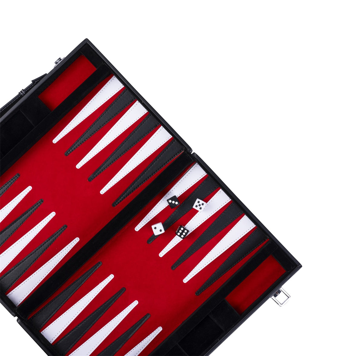 Engelhart - Backgammon röd/svart/vit