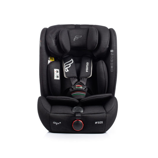 Fairgo Forza i-Size bilbarnstol 76-150 cm - Black Sand