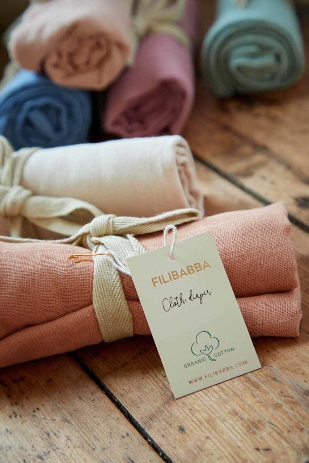 Filibabba Muslinblöja GOTS Sandy