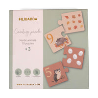 Filibabba Counting puzzle - djurmotiv