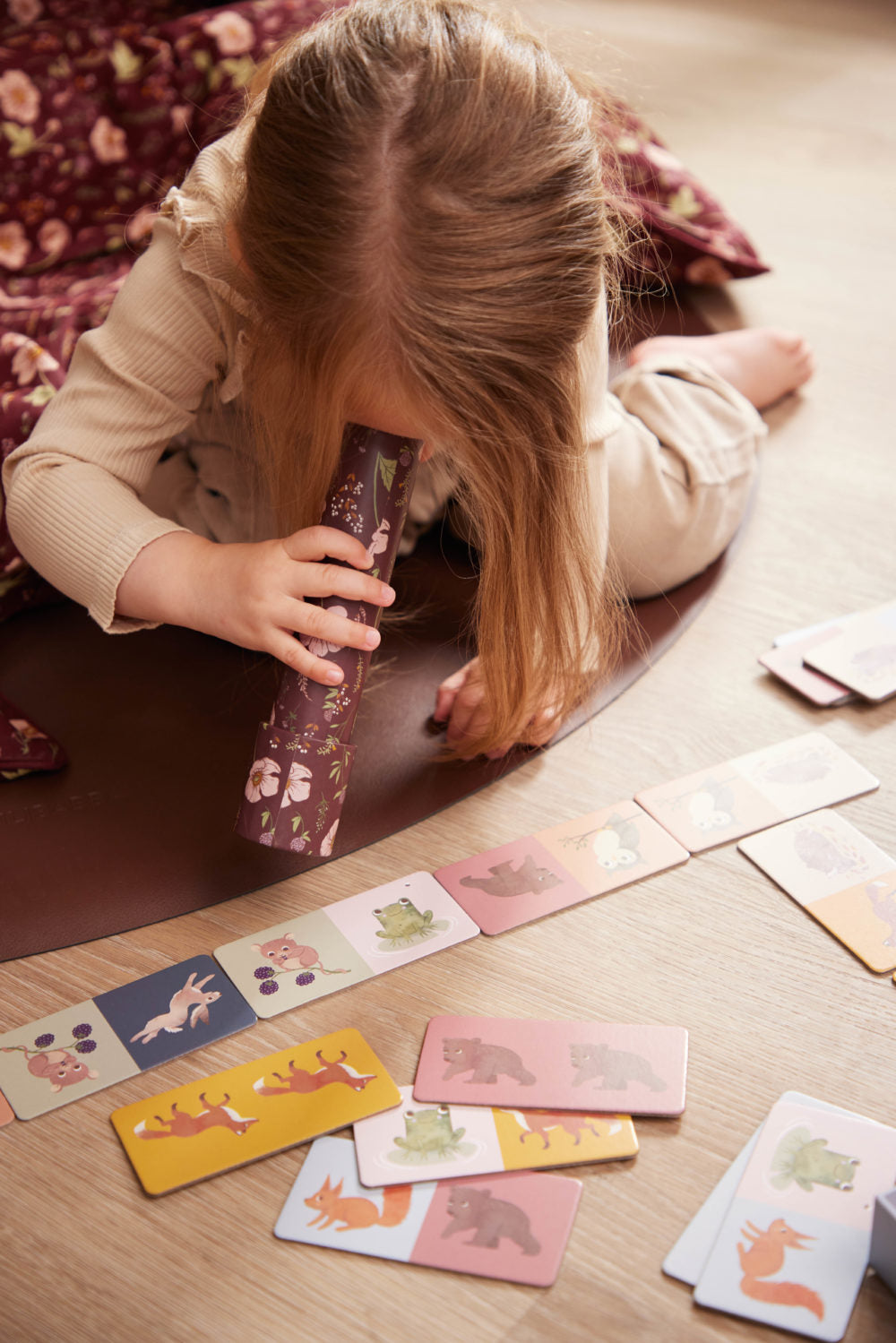 Filibabba Domino med djurmotiv