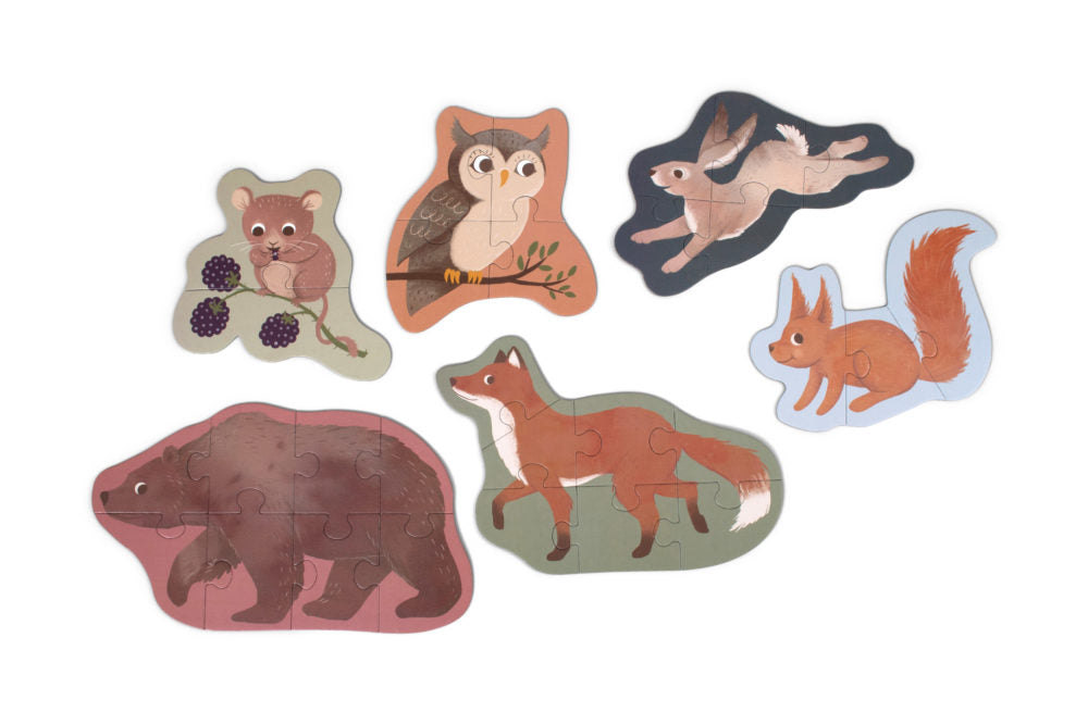 Filibabba 7 pussel - Nordiska djur