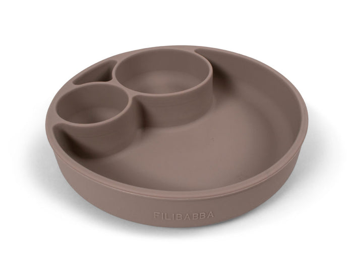 Filibabba Silikonplatta - Varmgrå