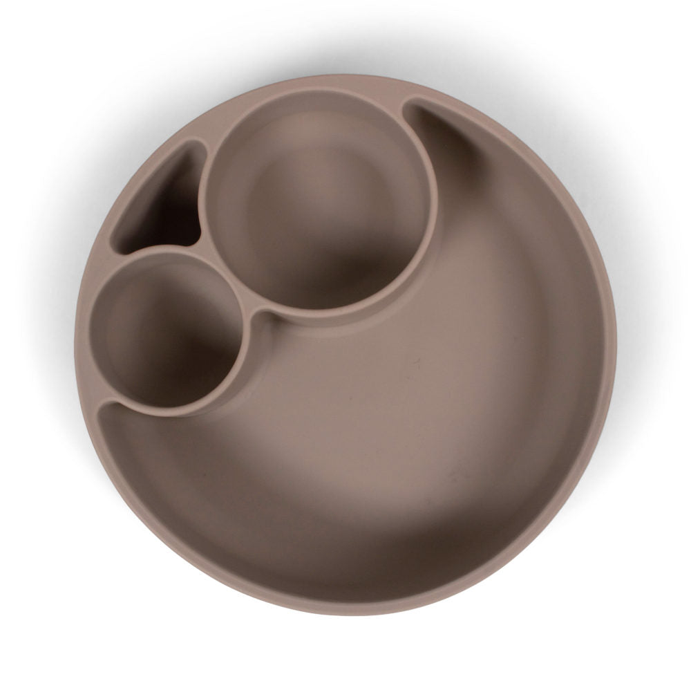 Filibabba Silikonplatta - Varmgrå