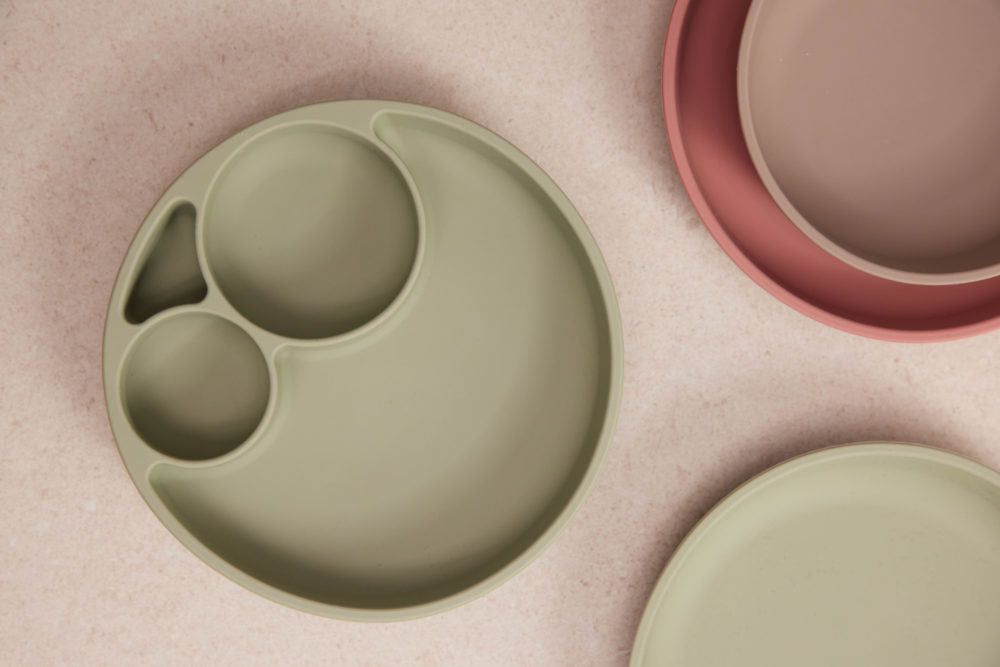 Filibabba Silikon Tallrik Grön