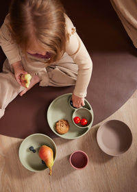 Filibabba Silikon Tallrik Grön