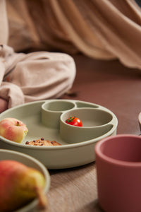 Filibabba Silikon Tallrik Grön