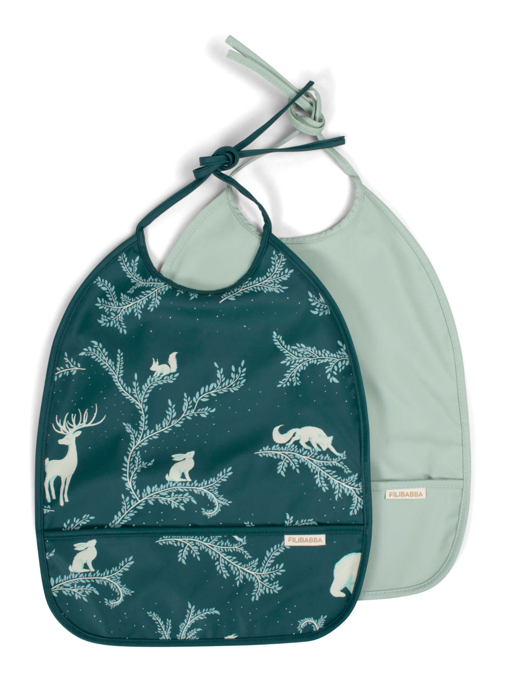 Filibabba Bib with ties 2-pack