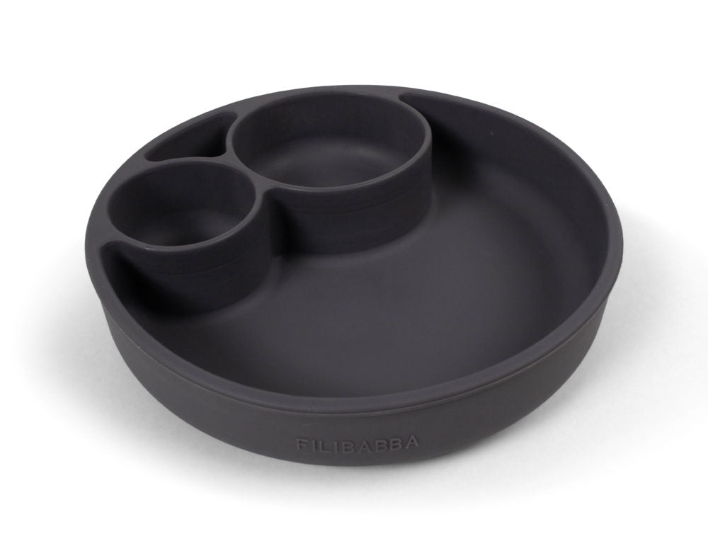 Filibabba Silikontallrik med Sektioner