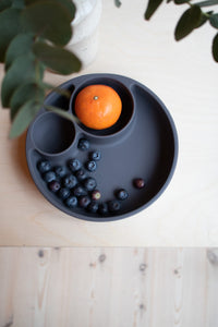 Filibabba Silikontallrik med Sektioner