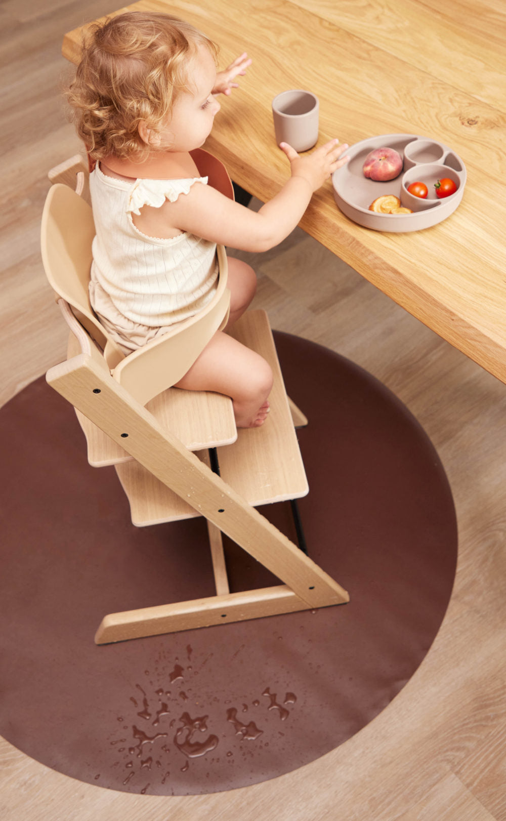 Filibabba Halkfri Golvmatta Återvunnet Läder