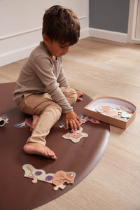 Filibabba Halkfri Golvmatta Återvunnet Läder