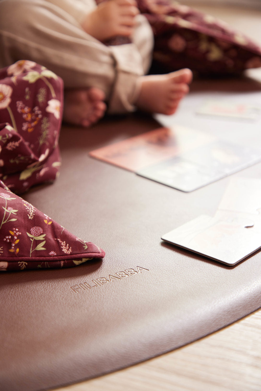 Filibabba Halkfri Golvmatta Återvunnet Läder