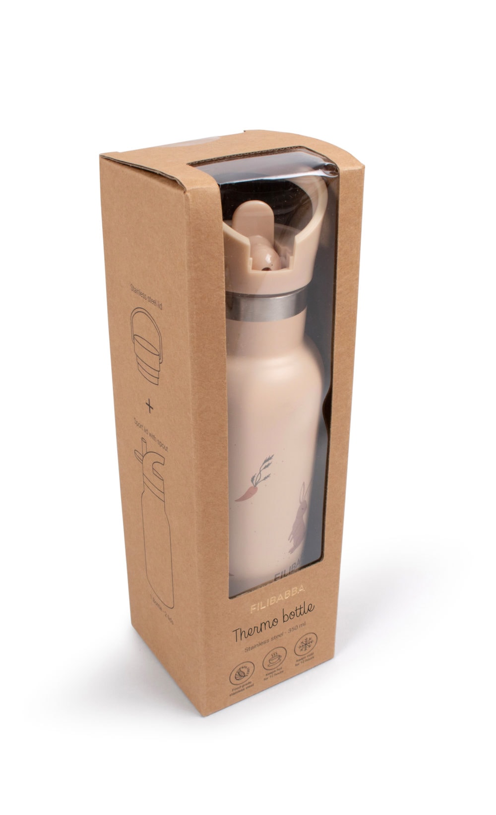 Filibabba Rostfri Vattenflaska 350 ml