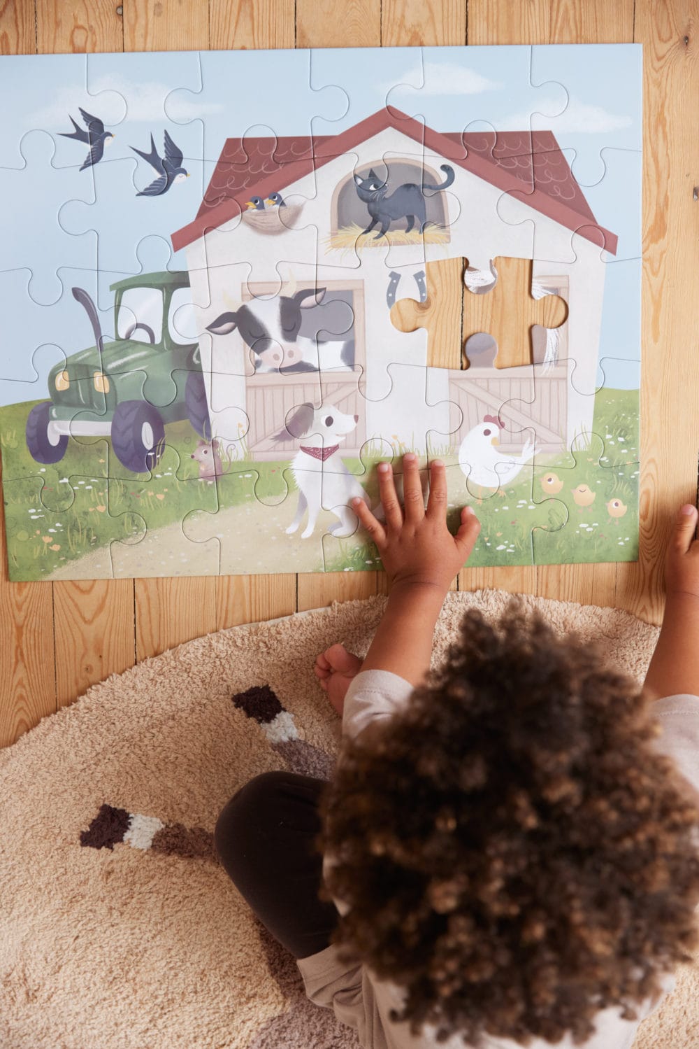 Filibabba Stort Pussel 30 Bitar - Magic Farm