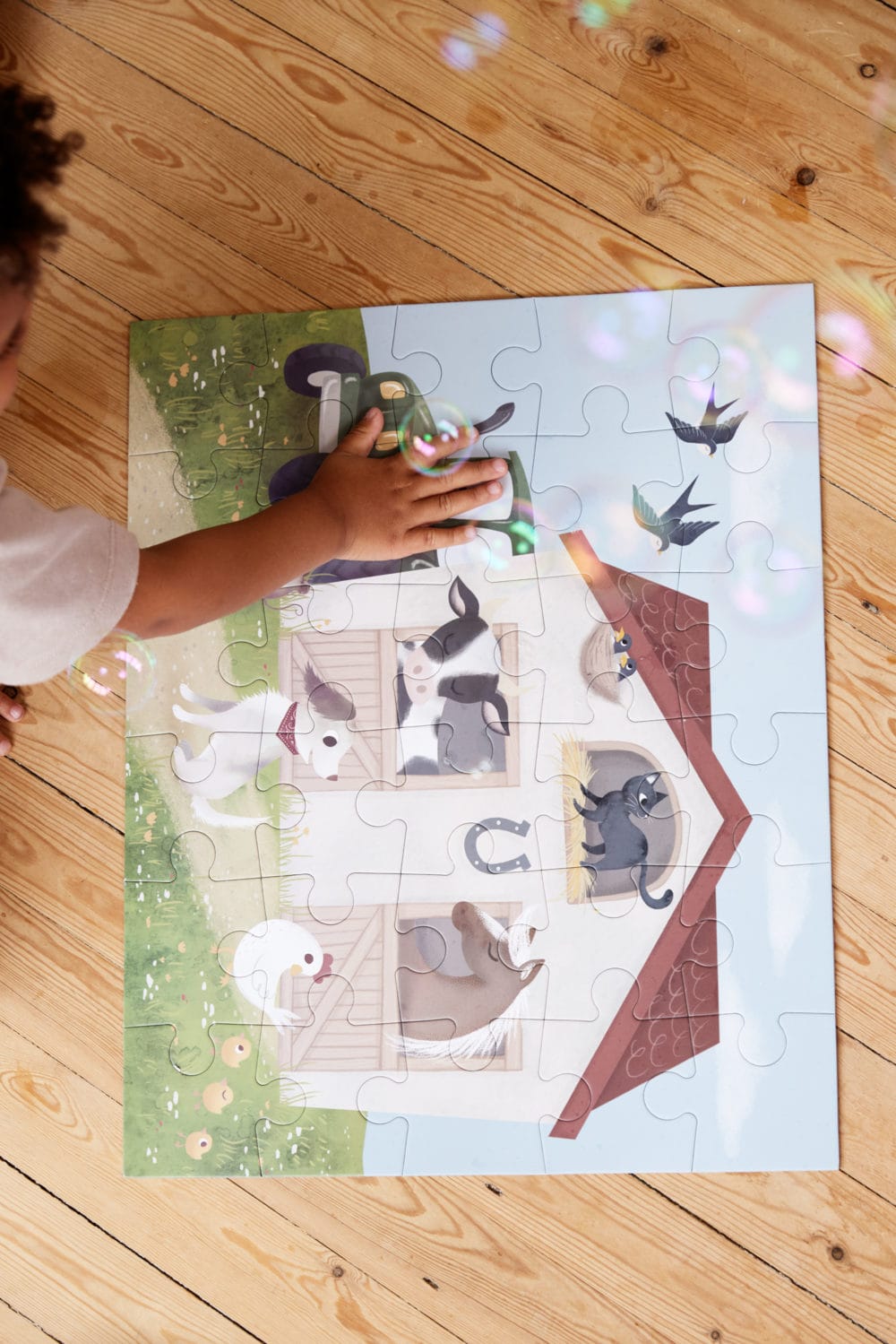 Filibabba Stort Pussel 30 Bitar - Magic Farm