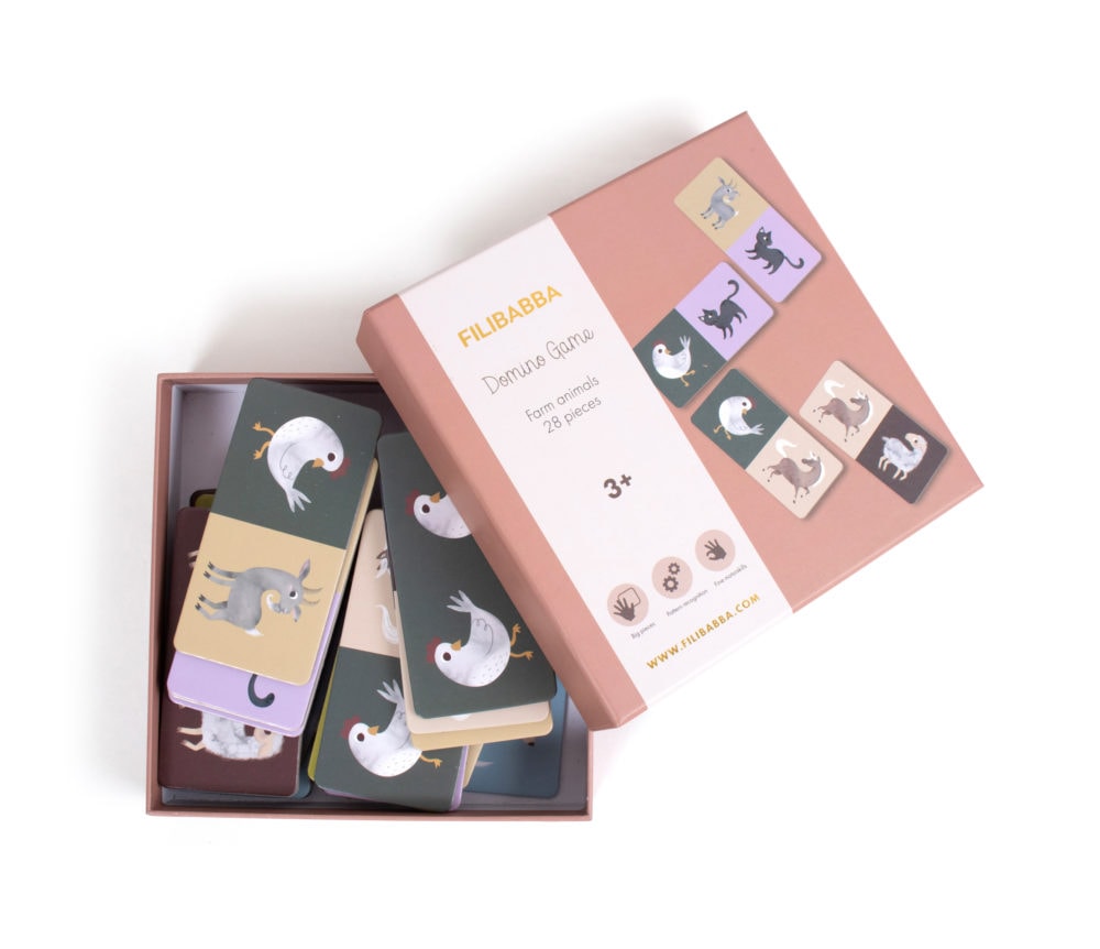 Filibabba Domino - Djurmotiv