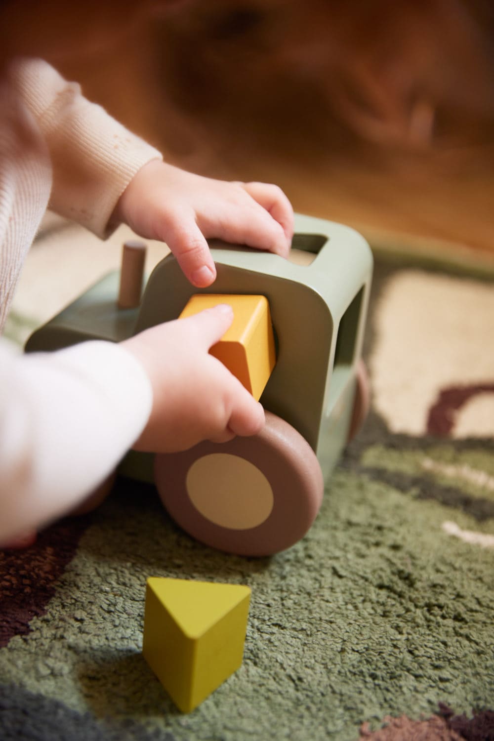 Filibabba dragleksakstraktor med formsortering